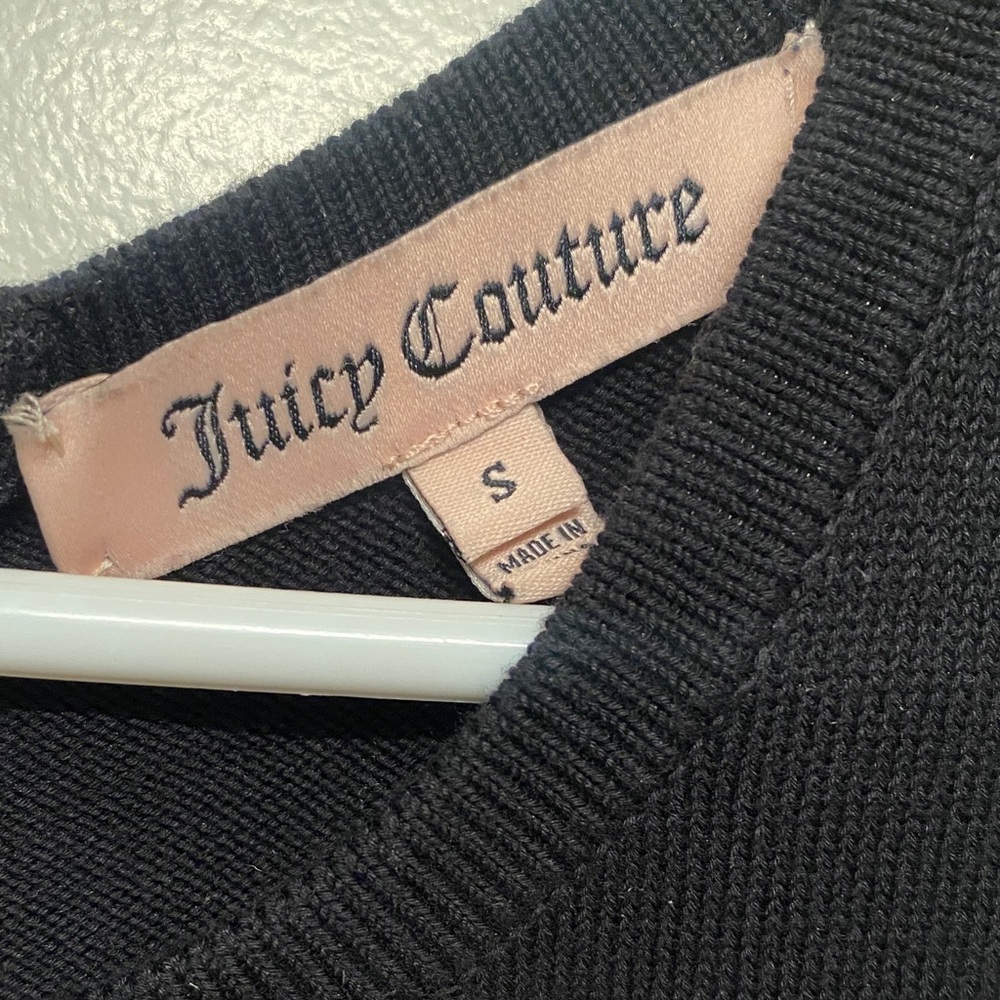 Juicy Couture Elegant Black Knit Top